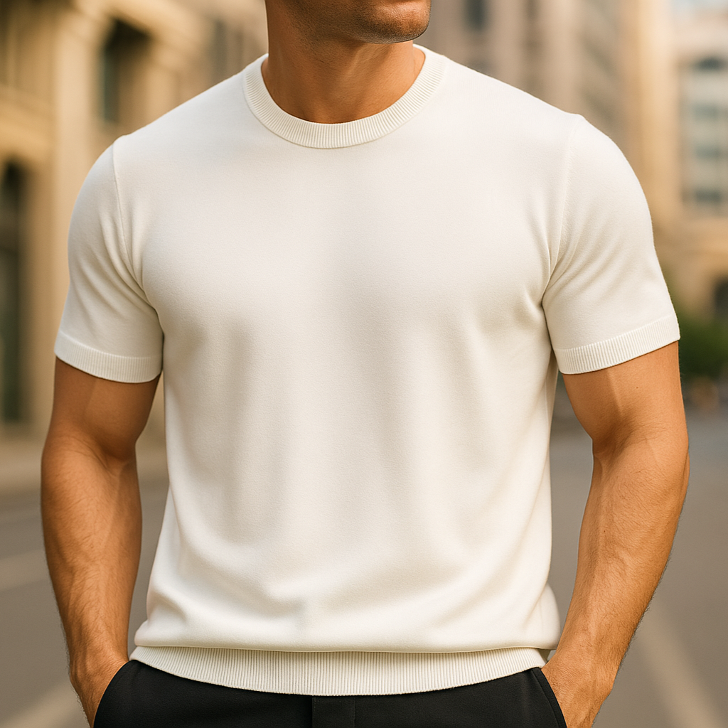 Thomas™ | Lyxig T-shirt i kashmir med tidlös elegans