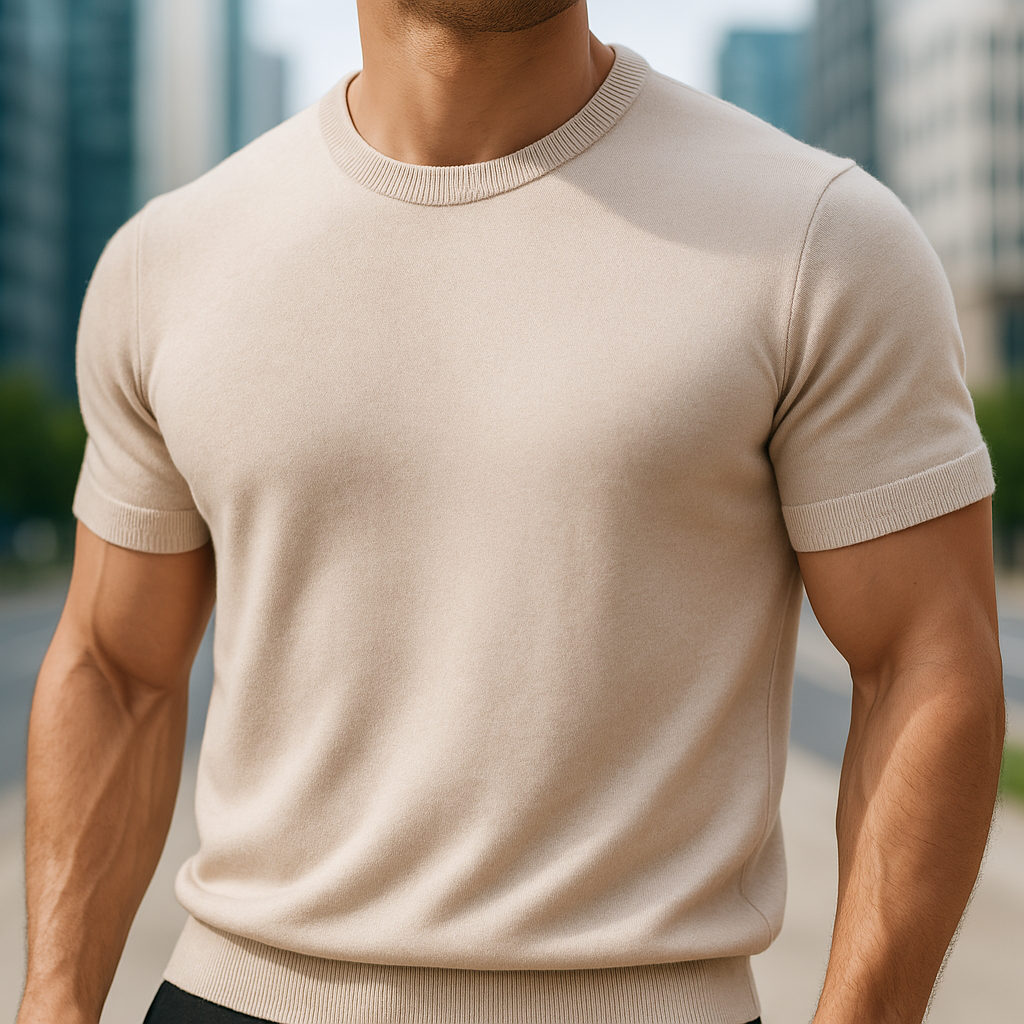Thomas™ | Lyxig T-shirt i kashmir med tidlös elegans