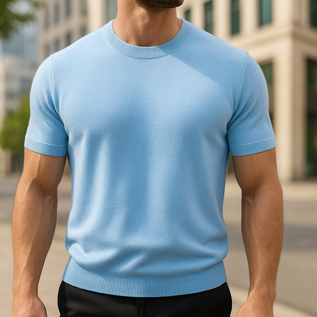 Thomas™ | Lyxig T-shirt i kashmir med tidlös elegans