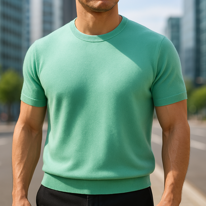 Thomas™ | Lyxig T-shirt i kashmir med tidlös elegans